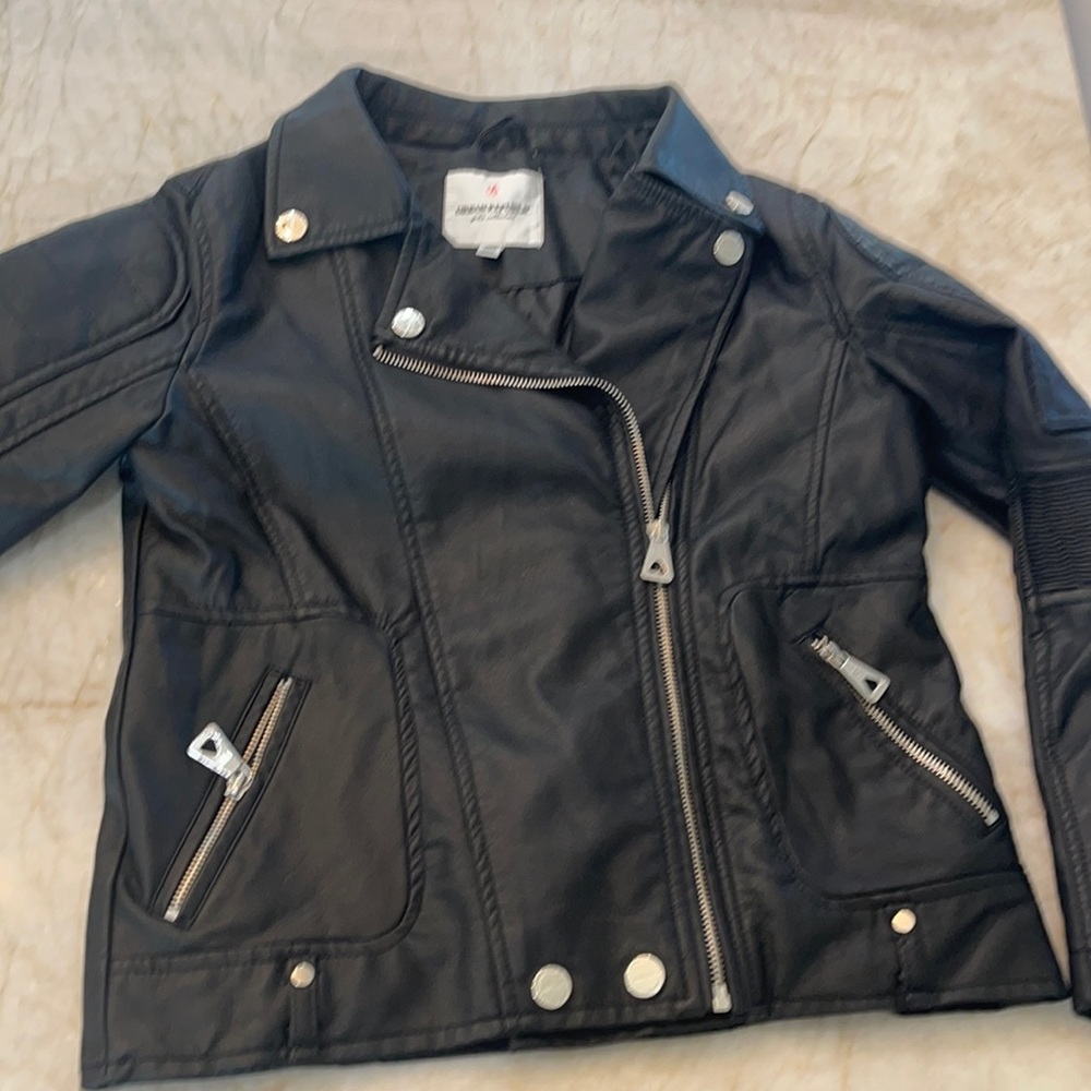 Girls fake leather jacket